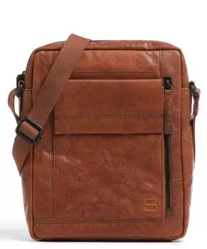 Сумка через плечо Bronco 12 дюймов из мелкозернистой кожи Spikes & Sparrow, коричневый