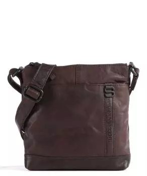 Сумка через плечо Bronco из мелкозернистой кожи Spikes & Sparrow, коричневый