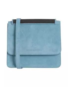 Сумка через плечо BRUNELLO CUCINELLI, лазурный