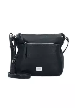Сумка через плечо Будапешт, экокожа, однотонная, женская L.CREDI, черный