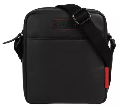 Сумка через плечо bugatti "CLARK", натуральная кожа, черный