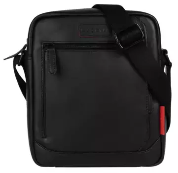 Сумка через плечо bugatti "CLARK", натуральная кожа, черный