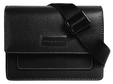 Сумка через плечо bugatti "ELSA", натуральная кожа, черный