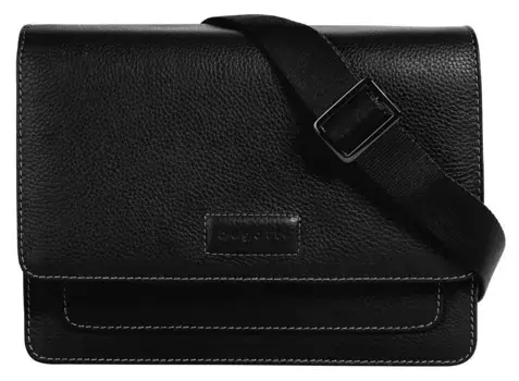 Сумка через плечо bugatti "ELSA", натуральная кожа, черный
