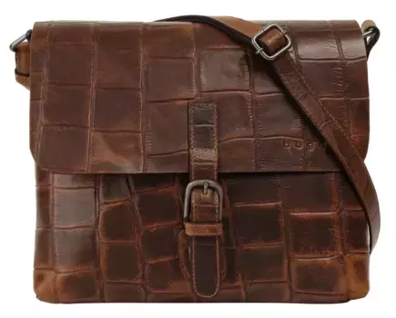 Сумка через плечо bugatti "NEVIO", натуральная кожа, цвет Cognac