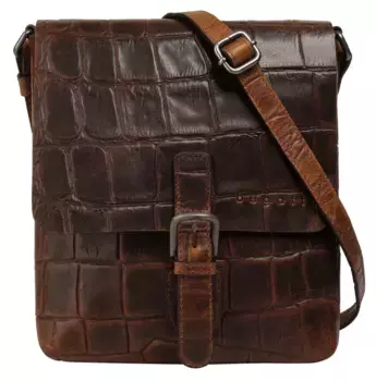 Сумка через плечо bugatti "NEVIO", натуральная кожа, цвет Cognac