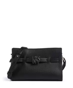 Сумка через плечо bushwick из зерненой коровьей кожи Dkny, черный