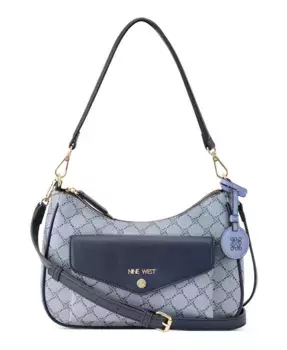 Сумка через плечо Caireann среднего размера Nine West, синий