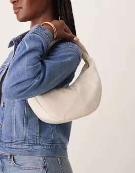 Сумка через плечо Calvin Klein Jeans из нейлона кремового цвета