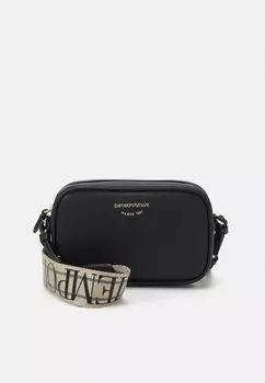 Сумка через плечо Camera Bag Emporio Armani, черный/серебристый