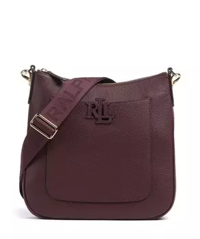 Сумка через плечо cameryn 27 из зерненой яловой кожи Lauren Ralph Lauren, фиолетовый
