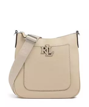 Сумка через плечо Cameryn 27 из зернистой коровьей кожи Lauren Ralph Lauren, бежевый