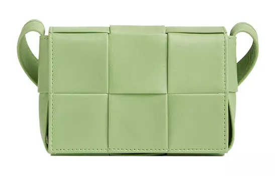 Сумка через плечо Candy Cassette Mini Intreccio Fistachio Bottega Veneta