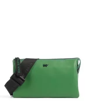 Сумка через плечо Capri RFID из мягкой яловой кожи Braun Bffel, зеленый