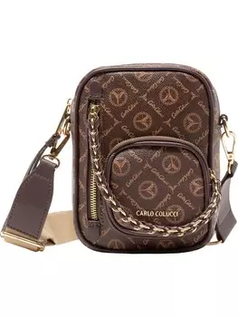 Сумка через плечо Carlo Colucci, цвет Brown/Light brown