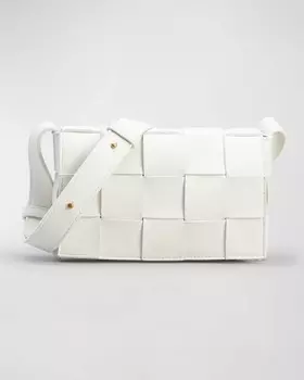 Сумка через плечо Cassette Intrecciato из кожи ягненка Bottega Veneta