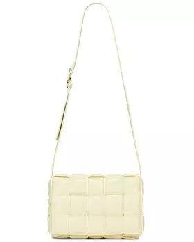Сумка через плечо Cassette с мягкой подкладкой Bottega Veneta, цвет Zest Washed & Gold