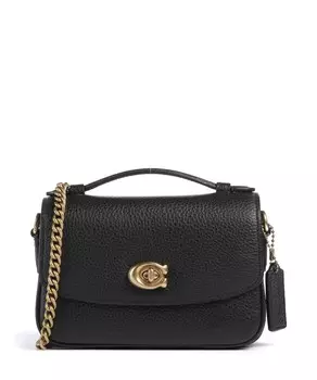 Сумка через плечо cassie 17 из зерненой коровьей кожи Coach, черный