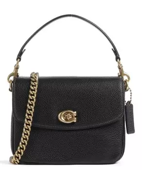 Сумка через плечо Cassie 19 из зерненой кожи Coach, черный