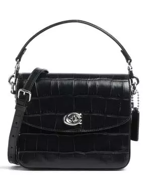 Сумка через плечо Cassie из тисненой кожи Coach, черный