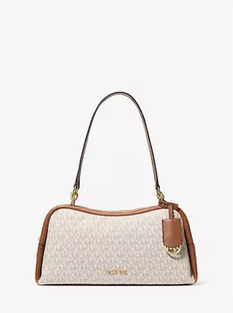 Сумка через плечо Cecily среднего размера с фирменным логотипом Michael Kors, бежевый