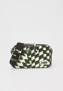 Сумка через плечо CHARTER SLIM CROSSBODY GEO CHECK - Across body bag COACH, белый