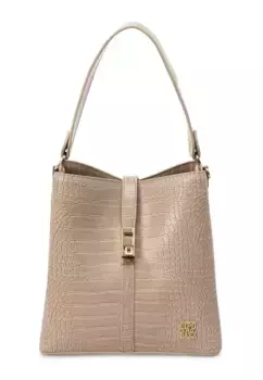 Сумка через плечо Cipo & Baxx с модным тиснением в виде рептилий, коричневый