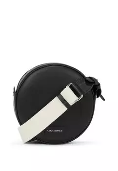 Сумка через плечо CIRCLE ROUND PERFORATED KARL LAGERFELD, черный