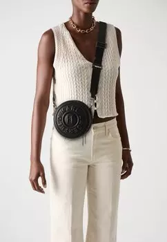 Сумка через плечо CIRCLE TREND ROUND BAG UNISEX - Across body bag KARL LAGERFELD, черный