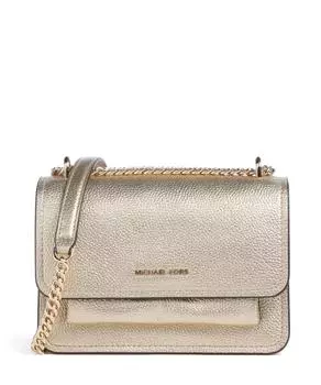 Сумка через плечо Claire из зернистой кожи Michael Kors, золотой