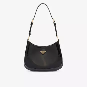Сумка через плечо cleo из лакированной кожи Prada, черный