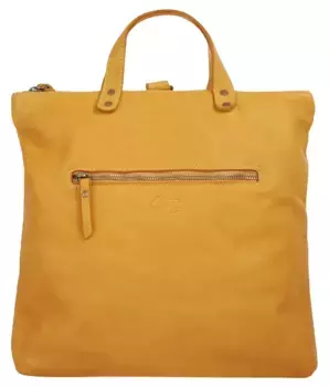 Сумка через плечо Cluty, натуральная кожа, производство Италия, желтый