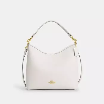 Сумка через плечо Coach Laurel Large Shoulder Bag, цвет Gold/Chalk
