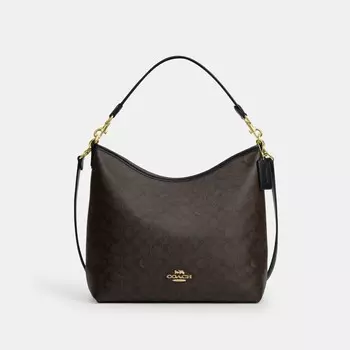 Сумка через плечо Coach Laurel Large Shoulder Bag, золотой/ореховый/черный