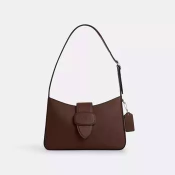 Сумка через плечо Coach Outlet Eliza с застежкой-молнией, цвет silver/maple