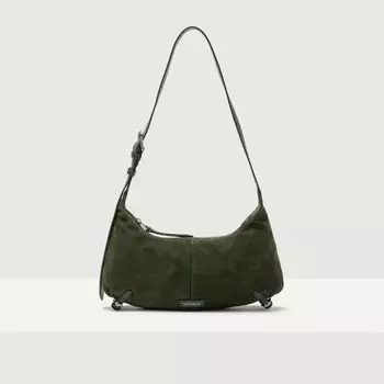 Сумка через плечо Coccinelle Abigail suede bimaterial small, цвет Alga
