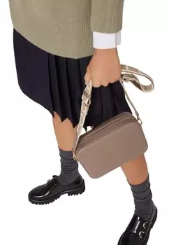 Сумка через плечо Coccinelle, серо-коричневый