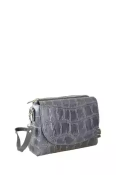 Сумка через плечо COLLEZIONE ALESSANDRO "Амстердам" из натуральной кожи, синий