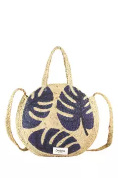 Сумка через плечо COLLEZIONE ALESSANDRO "Caribbean" из натурального материала, синий