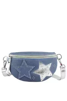 Сумка через плечо COLLEZIONE ALESSANDRO "Джинсы" из нескользящего денима, джинсовый