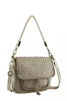 Сумка через плечо COLLEZIONE ALESSANDRO "Eddie", производство Италия, коричневый