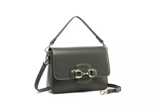 Сумка через плечо COLLEZIONE ALESSANDRO "Emerald Elegance" элегантного британского зеленого цвета, зеленый