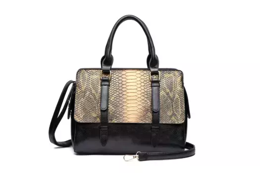 Сумка через плечо COLLEZIONE ALESSANDRO "Keola", мерцающий тисненый материал, цвет Gold