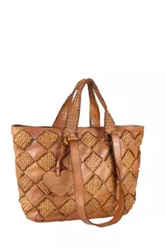 Сумка через плечо COLLEZIONE ALESSANDRO "Lutzi", вымытая винтажная кожа, коричневый