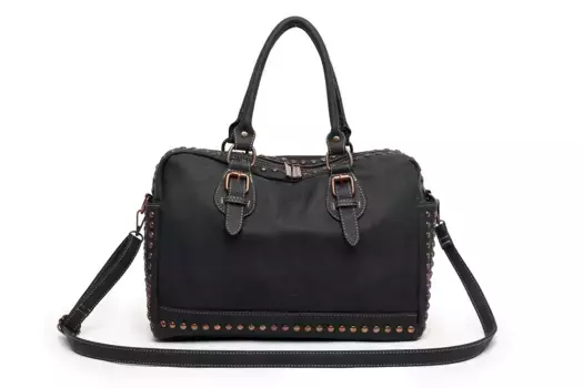 Сумка через плечо COLLEZIONE ALESSANDRO "Мадрид" с 2 боковыми отделениями, черный