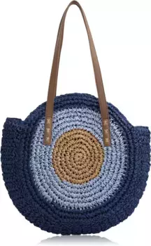 Сумка через плечо COLLEZIONE ALESSANDRO "Майорка", из бумаги, джинсовый