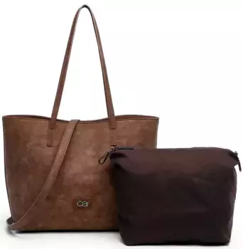 Сумка через плечо COLLEZIONE ALESSANDRO "Milano", на молнии сзади, коричневый