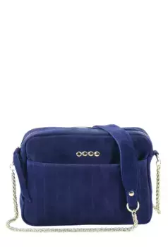 Сумка через плечо COLLEZIONE ALESSANDRO "Quattro" со множеством декоративных акцентов, синий