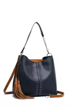 Сумка через плечо COLLEZIONE ALESSANDRO "Reala", морской вид в совершенстве, синий