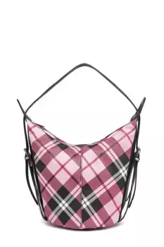 Сумка через плечо COLLEZIONE ALESSANDRO "Шотландия", множество вариантов переноски, включая рюкзак, розовый